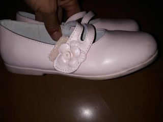 Manoletinas piel talla 32
