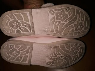 Manoletinas piel talla 32