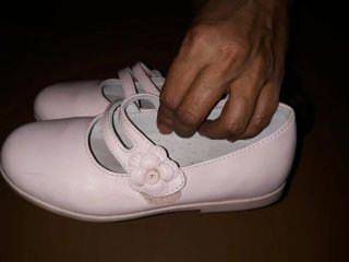 Manoletinas piel talla 32
