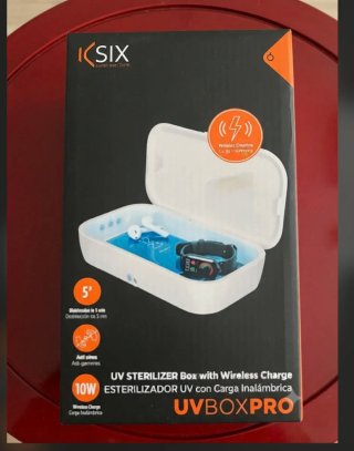 Esterilizador UV SIX con Carga Inalámbrica