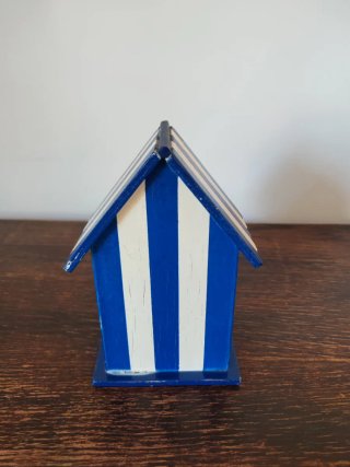 Casita Decorativa Marinera Azul y Blanca