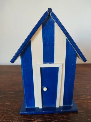 Casita Decorativa Marinera Azul y Blanca