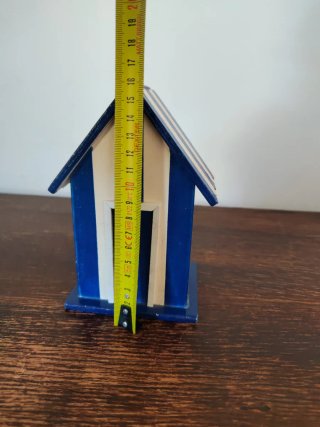Casita Decorativa Marinera Azul y Blanca