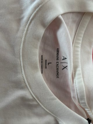 Camiseta Armani Exchange Blanca Talla L