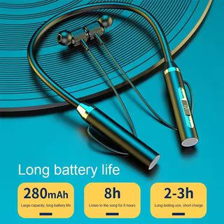 Auriculares Bluetooth Deportivos Magnéticos Negros