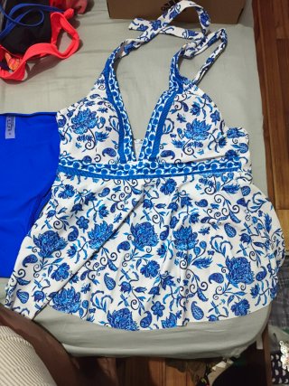 Conjunto braguita de bikini azul