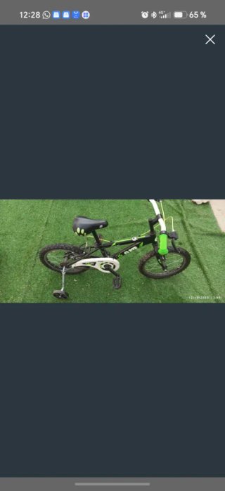 Bicicleta infantil 16 con ruedines