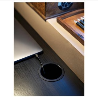 Escritorio IKEA MICKE Negro-Marrón