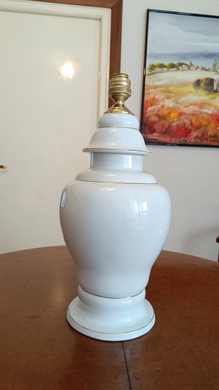 Lámpara de porcelana