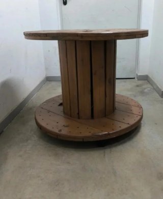 Mesa Bobina Madera Exterior