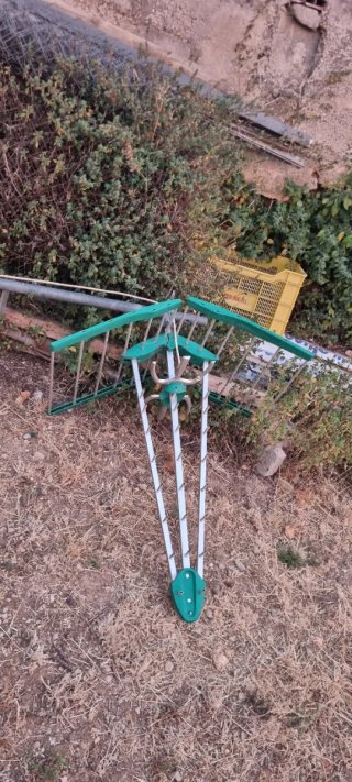 Antena TV con cable, mástil y soporte