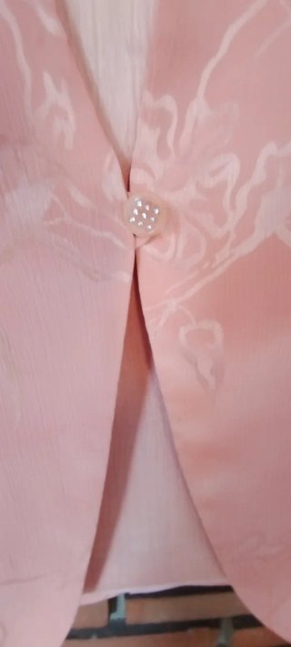 Traje chaqueta y falda mujer rosa floral