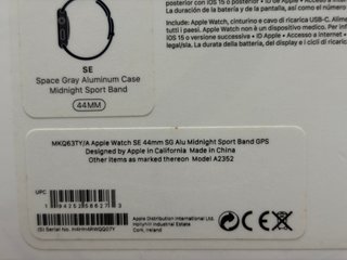 Apple Watch SE 44mm GPS Gris Espacial