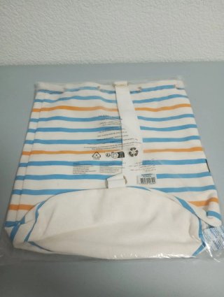 Petate Rochas Rayas Azul Naranja Nuevo