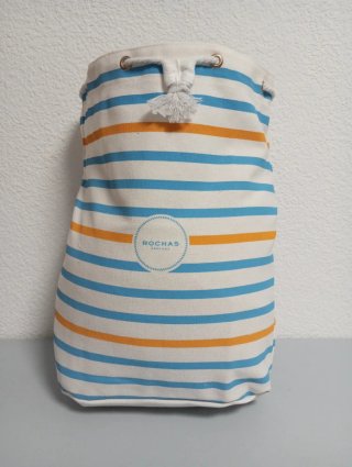 Petate Rochas Rayas Azul Naranja Nuevo