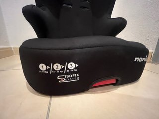 Silla coche Nania negra y roja