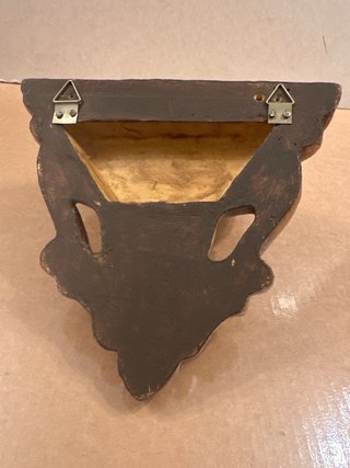 Mensula/Repisa Decorativa Dorada y Roja