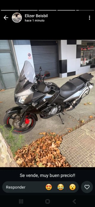Suzuki V-Strom 1000dl sin abs Negra/Plata