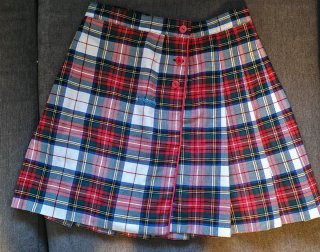Falda Hélicon cuadros talla 12