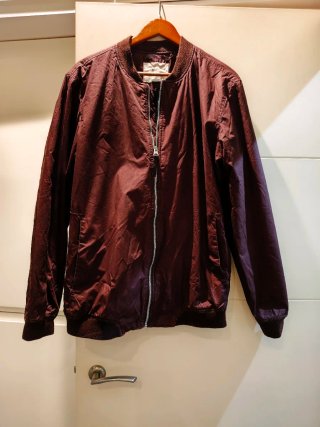 Cazadora bomber burdeos hombre Talla XL