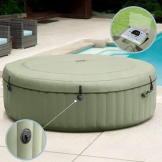 Jacuzzi hinchable Intex verde y blanco
