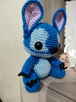 Stitch Amigurumi Uncinetto. 17 cm