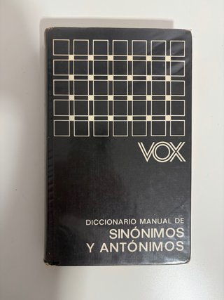 Diccionario manual de sinónimos y antónimos