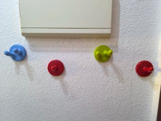 Percheros Ikea Azul Plástico