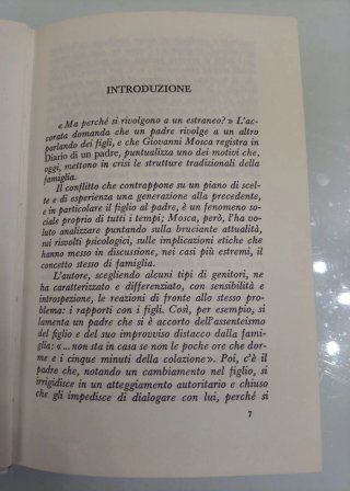 Diario d'un padre di Giovanni Mosca edito Rizzoli