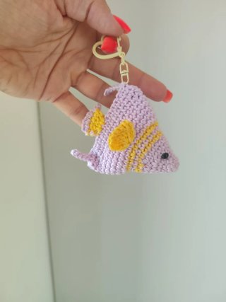 Portachiavi amigurumi pesciolino