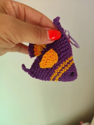 Portachiavi amigurumi pesciolino