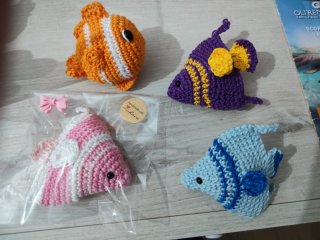 Portachiavi amigurumi pesciolino