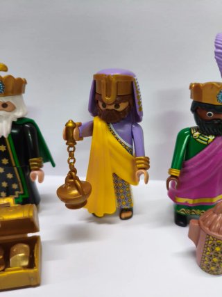 3 Reyes Magos Playmobil con Accesorios