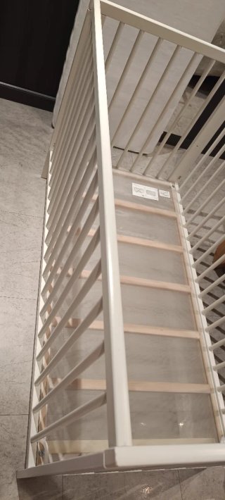 Cuna bebé Ikea blanca + colchón