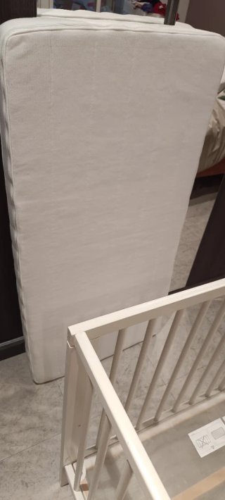 Cuna bebé Ikea blanca + colchón