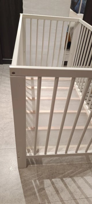 Cuna bebé Ikea blanca + colchón