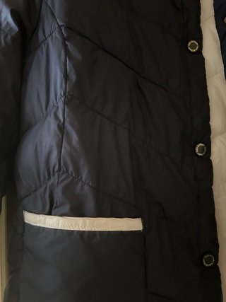 Chaqueta azul y blanca