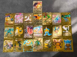 Cartas Pokémon Metal Doradas