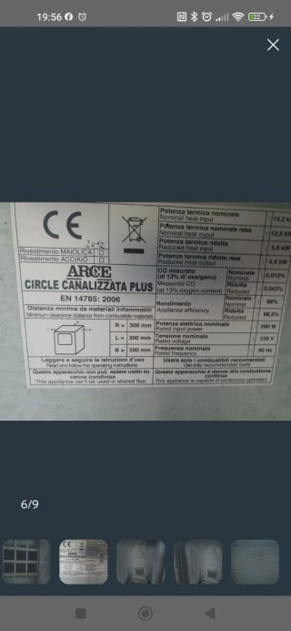 Estufa de pellets negra