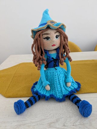 Brujita de Crochet, hilo de algodón