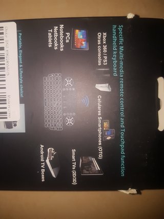 Teclado Mini Inalámbrico con Touchpad Retroilumina