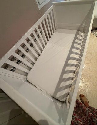 Maxi cuna blanca de madera