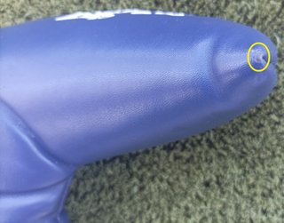 headcover "Blue Sky Golf Rental" para putter Golfe