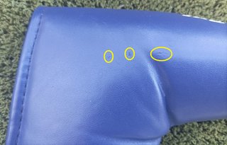 headcover "Blue Sky Golf Rental" para putter Golfe