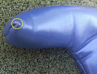 headcover "Blue Sky Golf Rental" para putter Golfe
