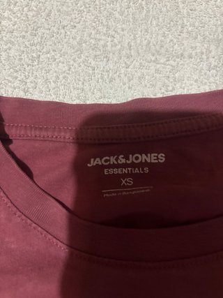 Camiseta Jack & Jones Roja Talla XS