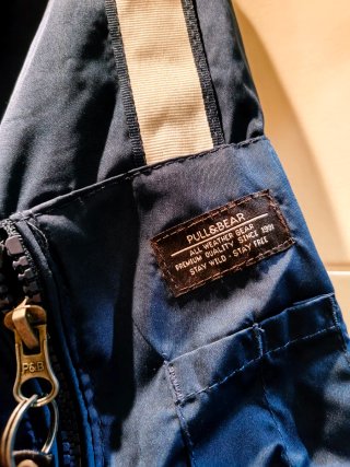 Cazadora Bomber Azul Hombre Talla XL
