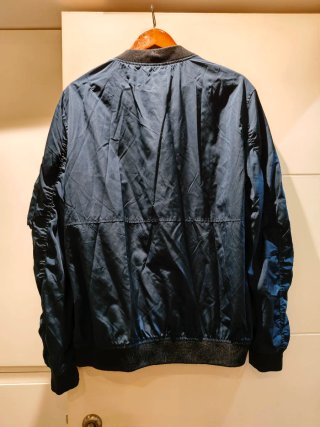 Cazadora Bomber Azul Hombre Talla XL