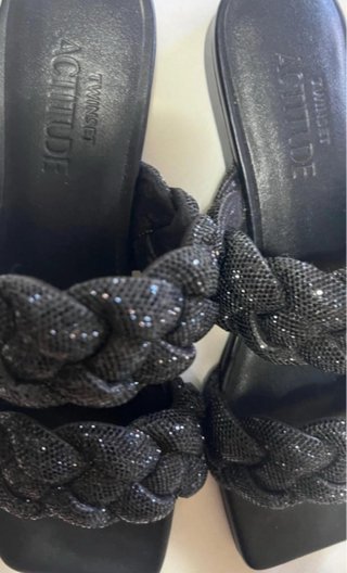 Sandali Twinset Nere con Strass