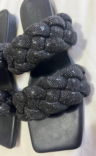 Sandali Twinset Nere con Strass